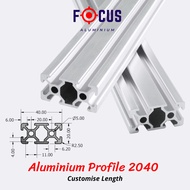 🇲🇾 2040 ALUMINIUM PROFILE 2040 20x40 FOR ROBOTICS [ CUSTOMIZE LENGTH ]