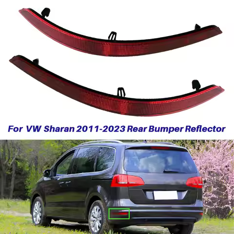 For VW Sharan 2011-2023 7N0945105B 7N0945106B Rear Bumper Reflector Taillight Brake Fog Warning Lamp