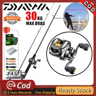 DAIWA Pancing Mancing Casting 1 Set Fishing Rod Set Rod Casting Murah Casting Set Joran Pancing Set