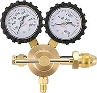 weyleity Nitrogen and Helium Regulator | Nitrogen Gas Regulator 0-800 PSI Delivery Pressure, CGA580 Inlet, Heavy-Duty Handle, 1/4-Inch Male Flare Outlet Connection