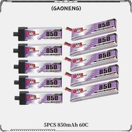 6E 5Pcs 3 GAONENG New G 850Mah 1S1p 3.8V 60C Lipo Battery With 2.0 Plug For For RC Quadcopter