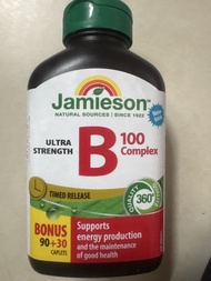 Jamieson 維他命B雜100複合物 90+30粒