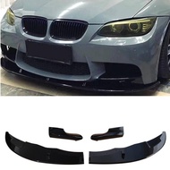 For 3PCS BMW M3 E90 E92 E93 Front Bumper Diffuser Lip Separator Anti - Collision Decorative Black Accessories Refit 2007
