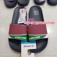 Lotto Ezra Men's Slides NAVY/RED Sandals Selipar Lelaki (Size 40-43) 100% STOREOriginal