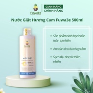 Nước giặt Fuwa3e từ Enzyme sinh học 500ml hương cam giặt quần áo đồ lót an toàn cho em bé
