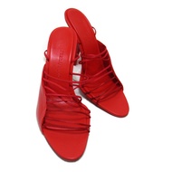 Salvatore Ferragamo 涼鞋 涼鞋 01F0247602896.5 皮革 紅色 二手 女式
