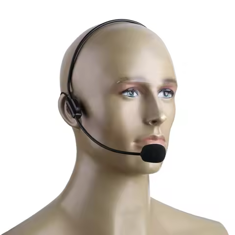 3.5mm Head Microphone Mini Wired Headworn Microfone For Voice Amplifier Portable Teach Headset Voice