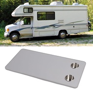 UPALDHOU RV Table Top  31.5x15.75 Inches Solid Wood with 2 Stainless Steel Cup Holders for Motorhome
