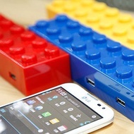 iKonex Desktop 8 USB Port 9A Charging Station TC72 Brick Design RED Colour