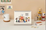 韓國代購 - Peanuts Snoopy 2021 座枱月曆