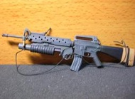B3兵工裝備 HOTTOYS限定舊化版1/6超可動M16榴彈步槍一把 mini模型 長約17公分