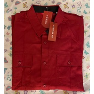 GUESS Men's Polo shirt Sz Medium Color Autumn Spice Short Sleeves