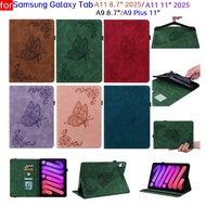3D Butterfly Pattern Leather stand Case For Samsung Galaxy Tab A11 2025 8.7inch A9 Plus 11inch Stand