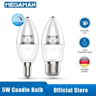 Megaman LED Candle DIM Smart Light Bulb 5W E14/E27 3000K Energy Saving Natural Color Warm White Kitchen Lighting