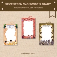 SEVENTEEN GOING SEVENTEEN WONWOO NGYS DIARY ACRYLIC PHOTOCARD HOLDER