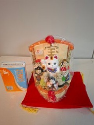 招財貓八仙陶瓷擺件