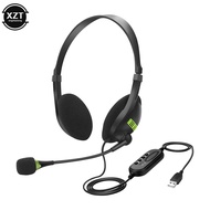Computer USB Headset Headset Wired Office Headset Headset Customer Service Online Class Telephone He