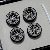 Magic Steamed Bun BBS Series Wheel Hub Resin Wind Fire Wheel Modification 1/64 Scale Train Motorcycl