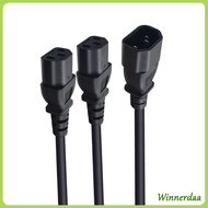 WINN Computer Power Splitter Cord IEC320 C14 to 2×C13 Power Cable Supply Americans Standard 3Pin Ext
