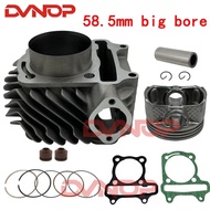58.5mm 2V big bore Cylinder Piston Ring Set for Scooter ATV 152QMI 157QMJ 1P57QMJ GY6 125 GY6 150 RI