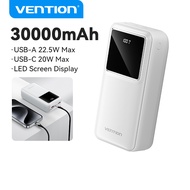 Vention 20000mAh Power bank PD 22.5W Fast Charge Original Mobile 10000mAh Phone Powerbank Built in T