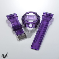 (Vcustom) GA700 JELLY " PURPLE " BAND AND BEZEL WATCH STRAPS