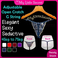 My Little Secret G String Lace Panties Seluar Dalam Seksi Wanita Lace Spender Perempuan Underwear P3