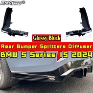 Rear Bumper Splitters Diffuser Compatible with BMW 5 Series I5 2024 Body Kit Rear Lip Spoiler Car Ac