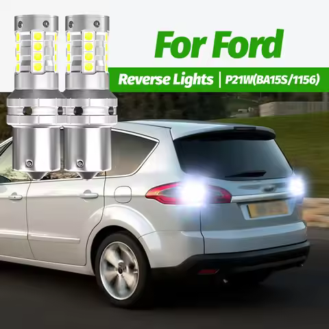 2pcs LED Reverse Light P21W BA15S Canbus For Ford C-Max Fiesta 4 5 mk5 Focus 1 2 mk1 mk2 Fusion Ka K