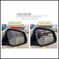 Oval Rearview Mirror Sticker Rainproof Waterproof 2 PCS - TY353194