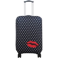 Explore Travel Luggage Cover Suitcase Protector Fits 23-26 Inch Case (Polkadot, M)