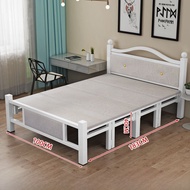 เตียงพับได้เดี่ยวขนาดคู่กระดานไม้ เรียบง่าย ออกแบบสำหรับผู้ใหญ่ใช้ในบ้านเตียงงีบหลับ 1M 12M 15M MICR