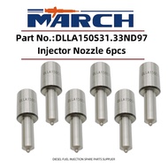 6pcs Fuel Injector Nozzle Tip DLLA150S31.33ND97 for HINO EH700 EH500 EM700 093400-0970