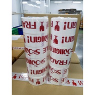 Printed Tape Be Careful To Break Width 2 Inches Length 45 Yards 1 Pack 6 Rolls