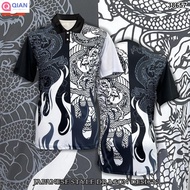 JAPANESE STYLE DRAGON DESIGN T-SHIRT ROUND NECK FITTED, DRAGON VIRAL SHIRT NAGA / Baju Jersi