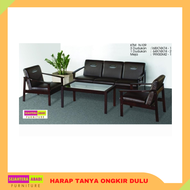 sofa minimalis kayu 311, sofa model ligna, sofa tamu, sofa knockdown