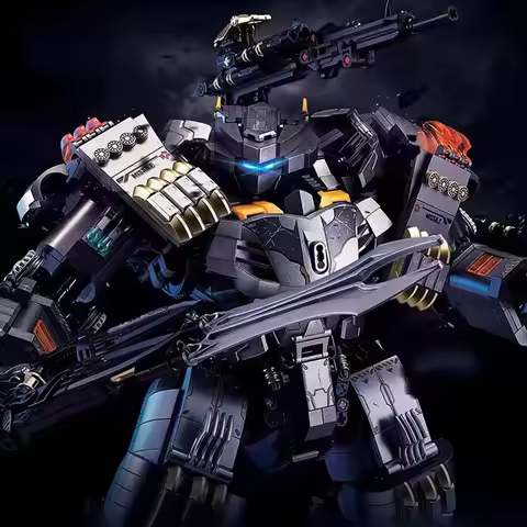 Ideas Justice Heavy Batmech Building Blocks City Buster Super Heroes Bat Mech Robot Model Bricks Ass