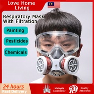 [3m mask 100% Breathable] Gas mask 6502-7 in 1 dust mask respirator mask topeng gas beracun mask n95