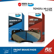 BENDIX BRAKE PAD TOYOTA HILUX FRONT 2012-2015 DB2221 Hilux 1set