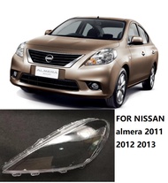 1 Pasang Lensa Lampu Depan Mobil Nissan Almera 2011 2012 2013 Penutup