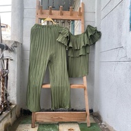 2hand blue set, waist 56 to 80cm, length 94cm, code 306