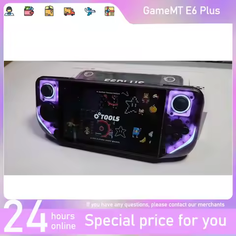 GameMT E6 Plus 5" HD Portable Gaming Console - Android 11 64-bit OS WiFi / Bluetooth Retro Game Emul
