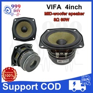 Pembesar Suara 999DIY VIFA 4inch Mid-woofer Speaker 8Ω 60W Speaker Car Speaker Audio Speaker for DIY