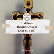 Orthodox Haleluya Byzantine Cross Size L