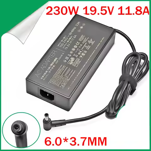 Laptop Adapter 19.5V 11.8A 230W 6.0*3.7mm ADP-230GB B AC Power Charger For ASUS ROG Strix G531GV-DB7