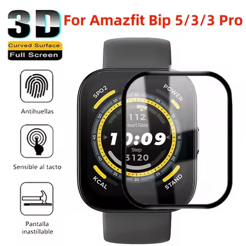 3D 2PCS PMMA Film For Amazfit Bip 5 Screen Protector Film For Huami Amazfit Bip 3 Pro Bip5 SmartWatc