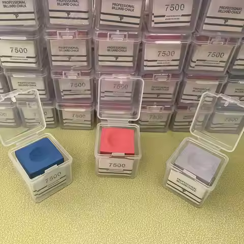 New TP7500 Billiard Chalk Pink/Grey Non-slip Snooker Neutral Pool Chalk Fine Powder Billiard Pool Ch