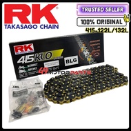 100% ORIGINAL RK 415KLO 122L 132L ORING BLACK GOLD CHAIN RANTAI 415KLO RK