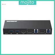 Mojito USB3 0 4K KVM Switches With 144Hz Refresh Rate Iron Construction Multiple Platform Connectivi