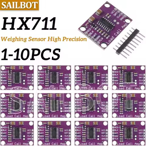1-10PCS HX711 Weighing Sensor 24-bit A/D Conversion Adapter Load Cell Amplifier Board Weight Sensors